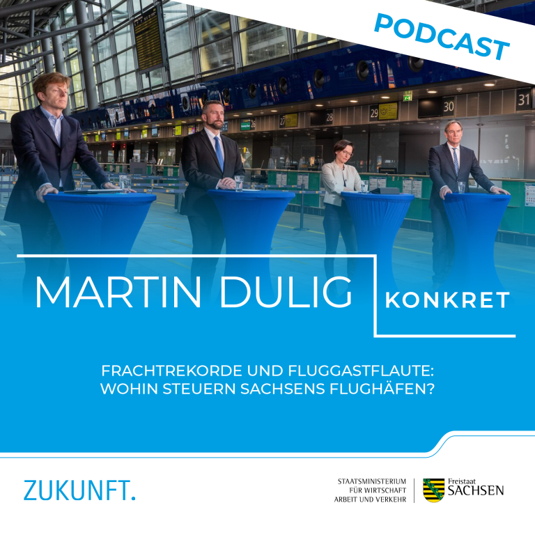 »Martin Dulig | Konkret« – Frachtrekorde und Fluggastflaute: Wohin steuern Sachsens Flughäfen?