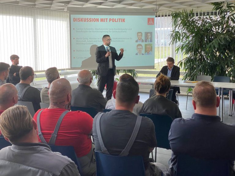 Kampf um Arbeitsplätze bei GKN Gelenkwellen in Zwickau-Mosel