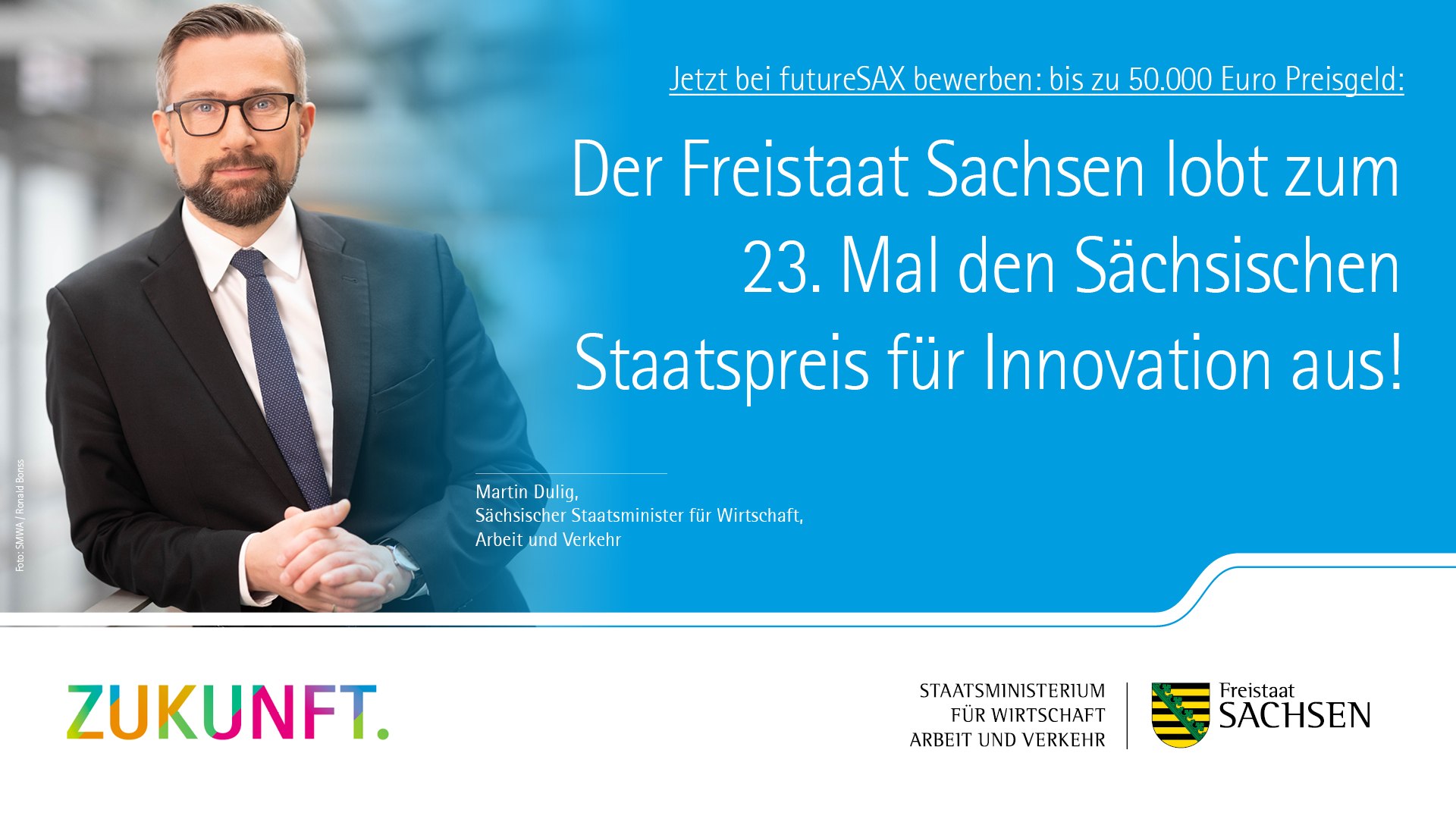 Sächsischer Innovationspreis 2025: Die Bewerbungsphase hat begonnen!