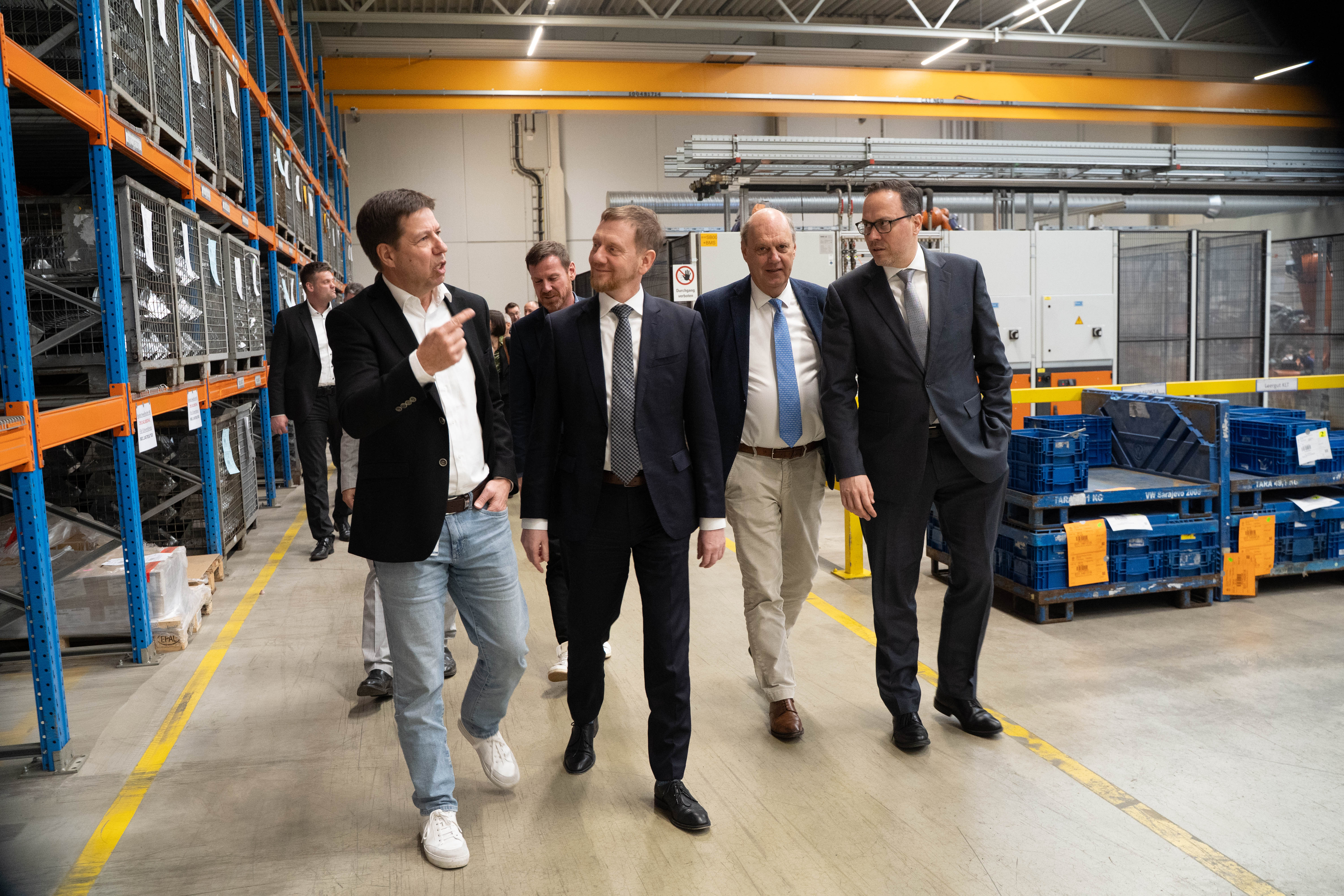 Ministerpräsident Kretschmer und Wirtschaftsminister Panter treffen sich mit Automobilzulieferern der Automobilregion Südwestsachsen