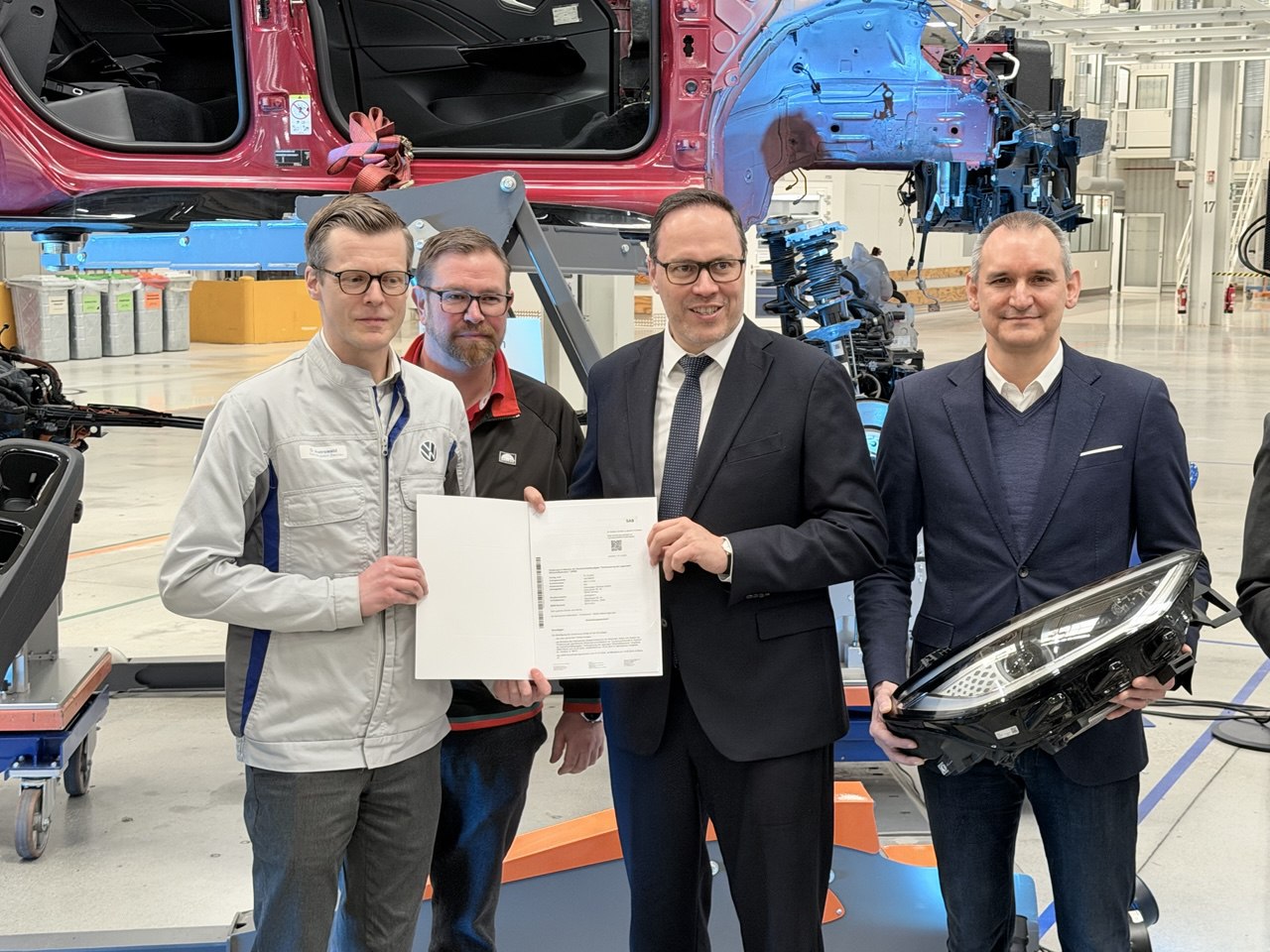 Kreislaufwirtschaft als neues industrielles Standbein: Freistaat Sachsen unterstützt Zukunftsprojekt bei Volkswagen in Zwickau