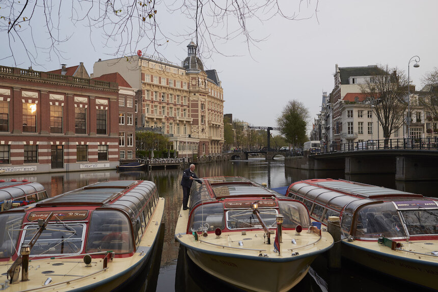 Impression einer Gracht in Amsterdam