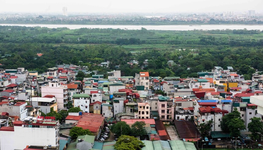 Im Bild: Blick auf Hanoi. Delegationsreise nach Vietnam.