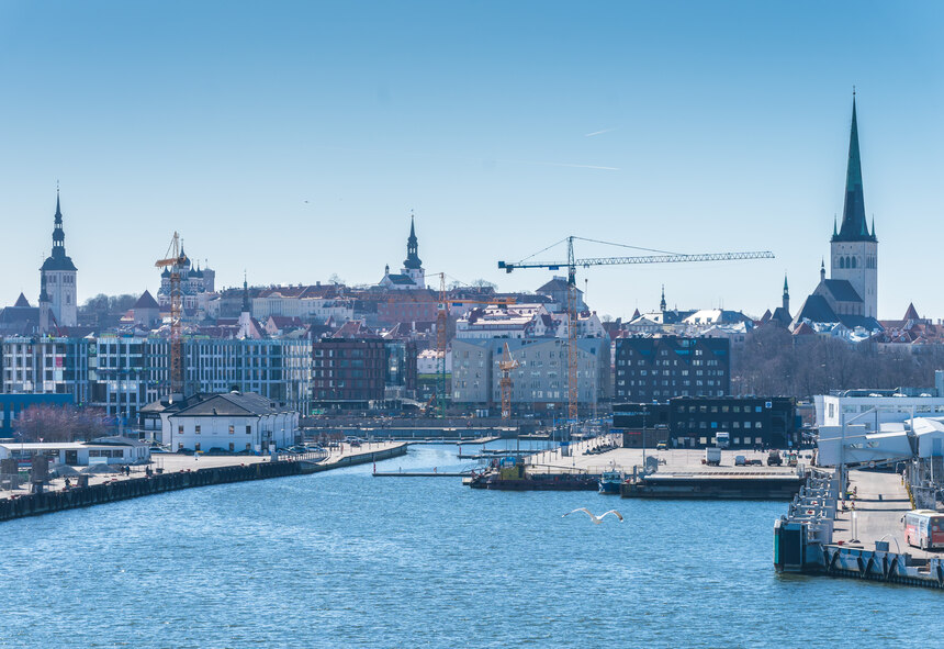 Hafen- und Stadtpanorama Tallin