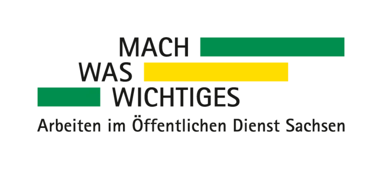 Logo "Mach was Wichtiges" Arbeiten im Öffentlichen Dienst Sachsen