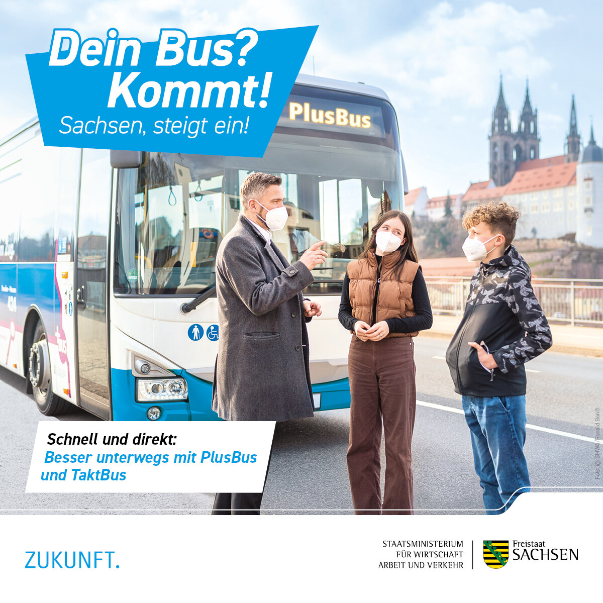 Dein Bus? Kommt! Sachsen, steigt ein!